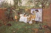 William Merrit Chase The Open air Breakfast china oil painting reproduction